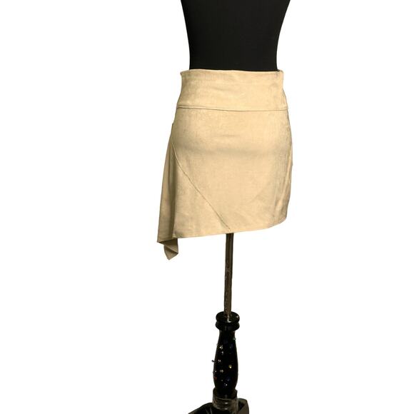 Liberty Garden for Free People beige cream pull on mini skirt size XS - Picture 7 of 8